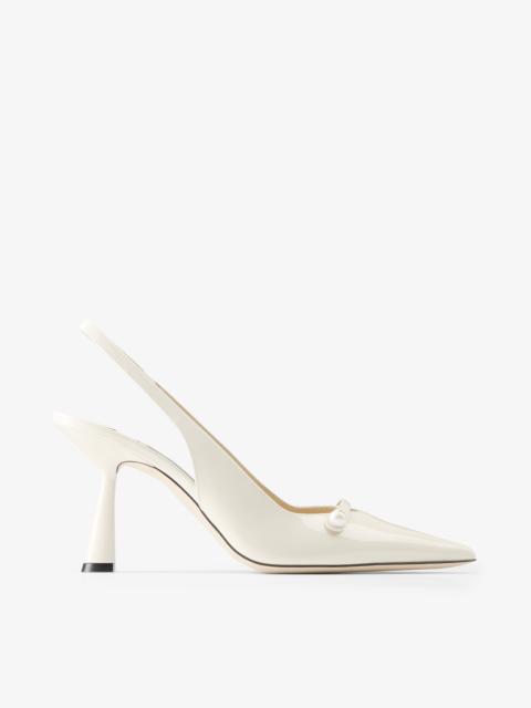 Amita 85
Latte Patent Leather Slingbacks