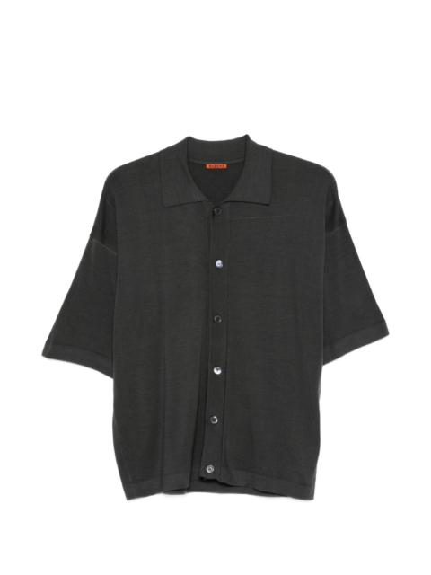 Doni button-down fine-knit shirt