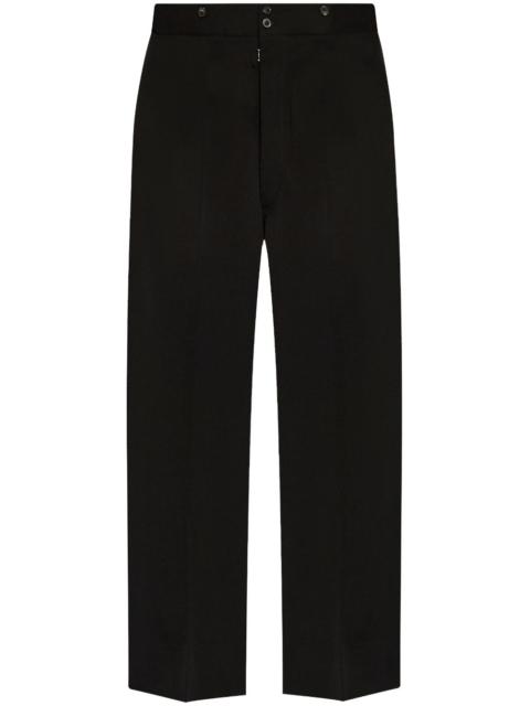 four-stitch wool trousers