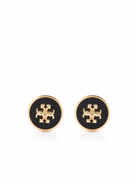KIRA ENAMEL CIRCLE-STUD EARRING
