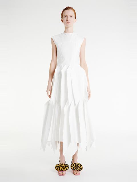 DRESS WITH PANEL WHITE - EXCLUSIVE
