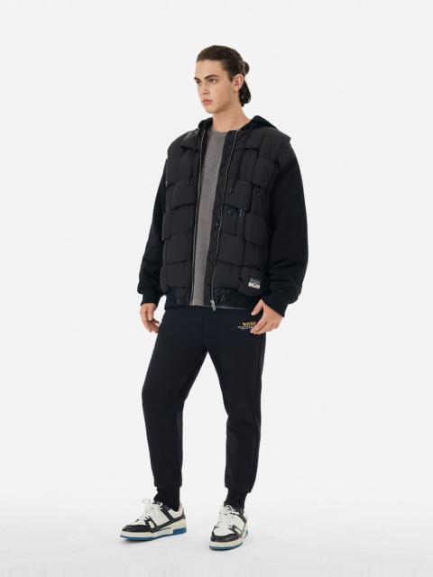 KAMON PRINT LOOSE FIT PADDED BOMBER JACKET