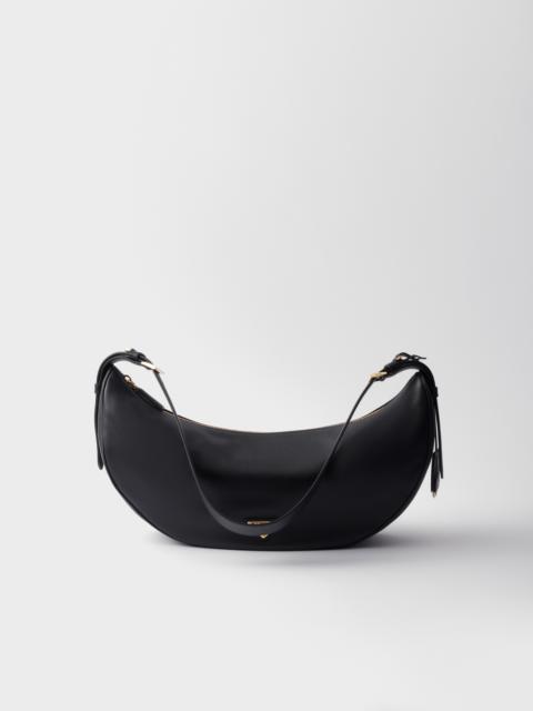 Prada Demi-lune large leather shoulder bag