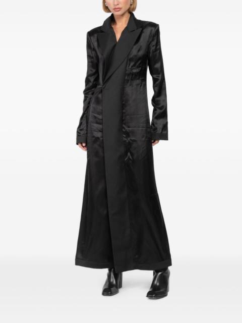 peak-lapel maxi dress