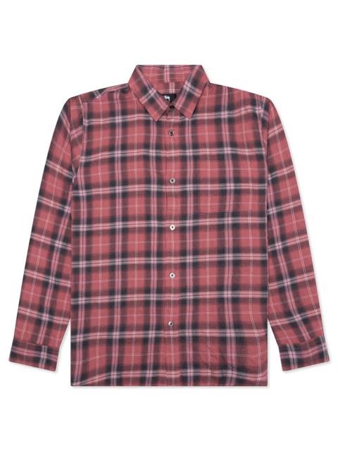 BEACH PLAID SHIRT - RED