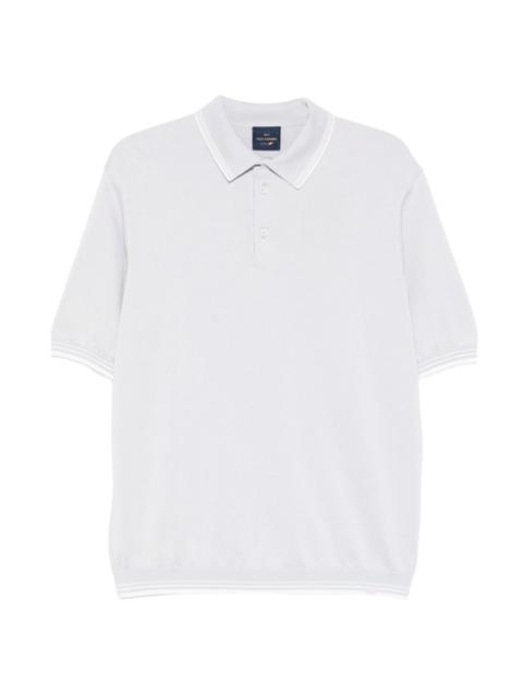 stripe-trim polo shirt