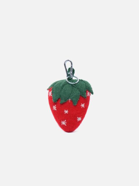 STRAWBERRY STUFFIE KEYCHAIN