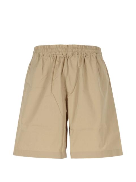 elasticated-waist shorts