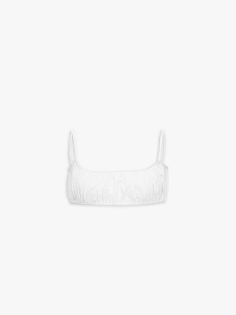 PLEATED BRASSIERE IN COTTON POPLIN