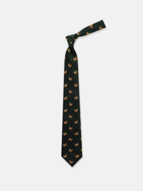 MADE-IN-UK GREEN BUTTERFLIES CLUB TIE