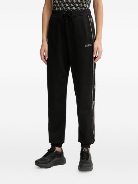 logo trim track pants