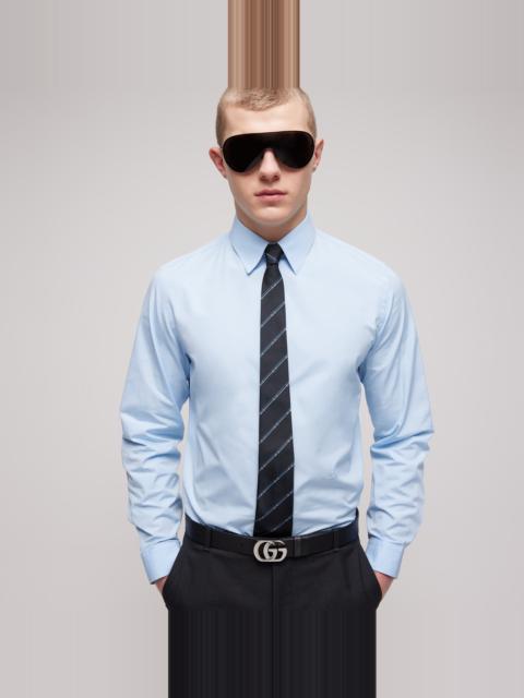 Diagonal Horsebit silk jacquard tie