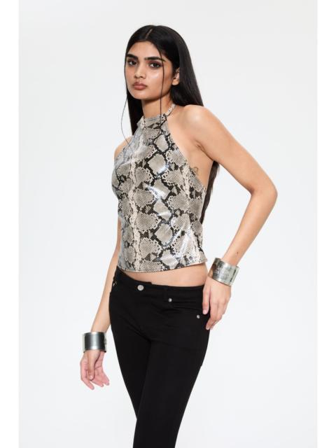 NATALIA TOP - VEGAN PYTHON