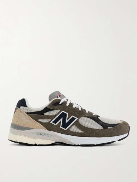 + Teddy Santis 990v3 Mesh and Suede Sneakers