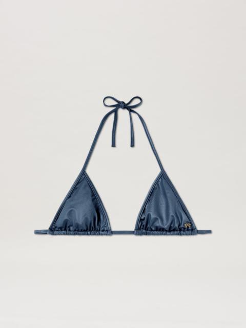 Metallic Triangle Bikini Top