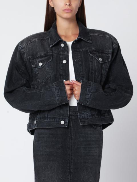 Black washed-effect Renee denim jacket