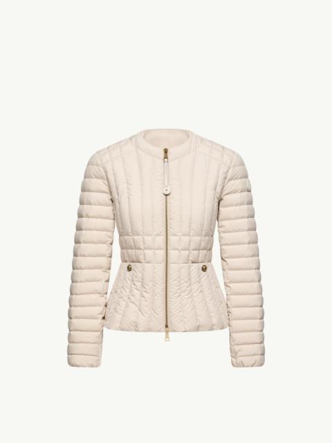 Menthe Vertical-Quilted Short Down Jacket