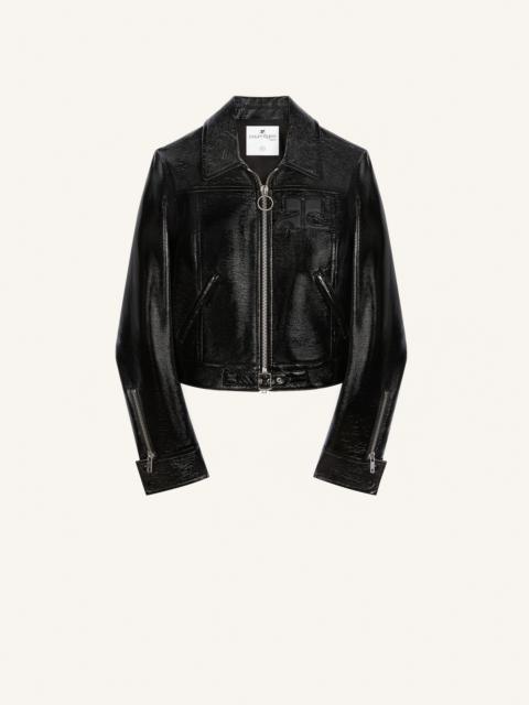 ZIPPED ICONIC VINYL JACKET