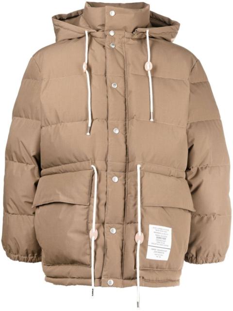 logo-patch padded jacket