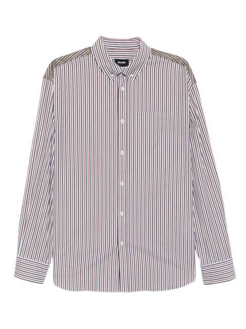 striped button-down shirt