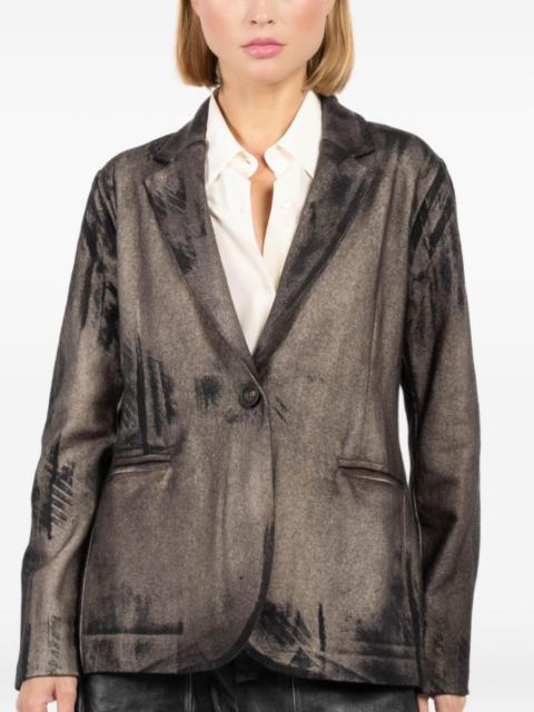 single-breasted blazer