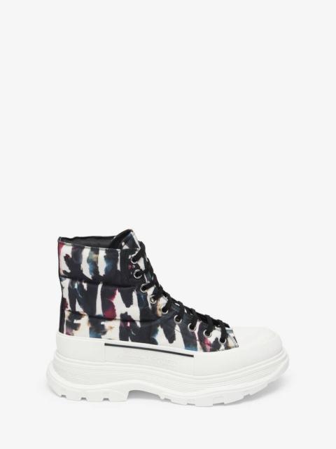 Men's Watercolour Graffiti Tread Slick Boot in Multicolour