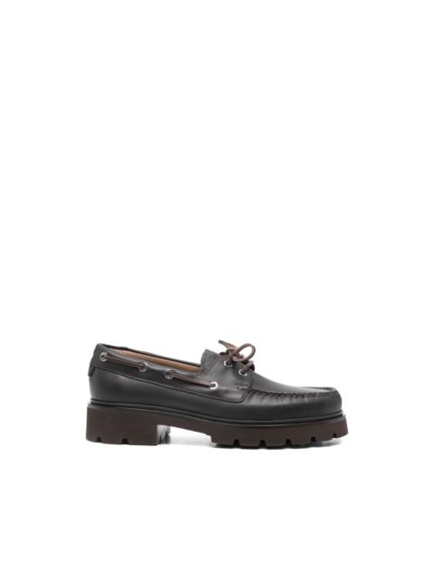 leather boat shoes