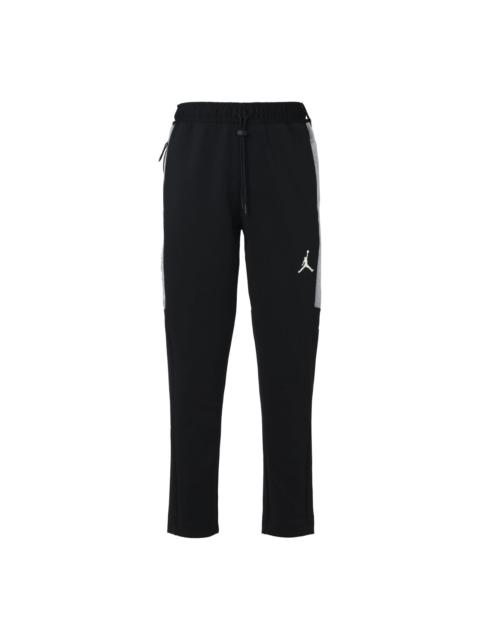 Air Jordan Air Logo Printed Knitted Color Block Casual Sports Pants Men's Black CK6463-010