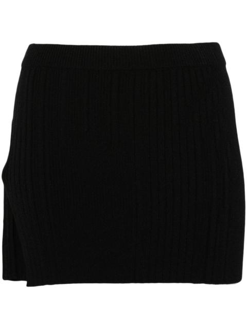 knitted mini skirt