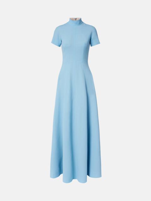 Malinda wool crêpe gown
