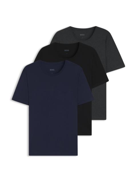 THREE-PACK OF LOGO-EMBROIDERED T-SHIRTS IN COTTON