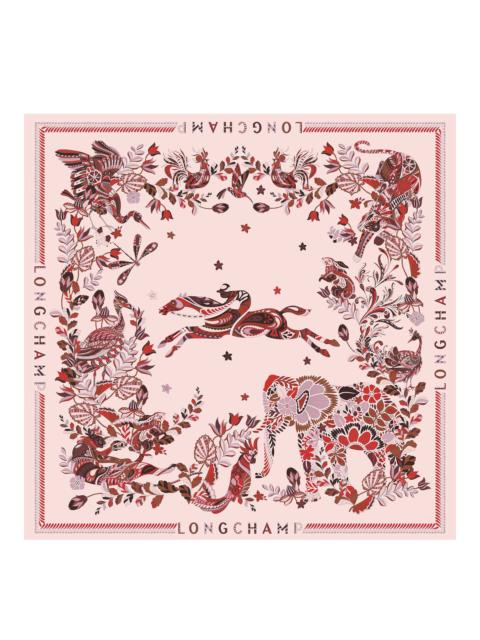 Forêt Longchamp Silk scarf 90 Ebony - Silk