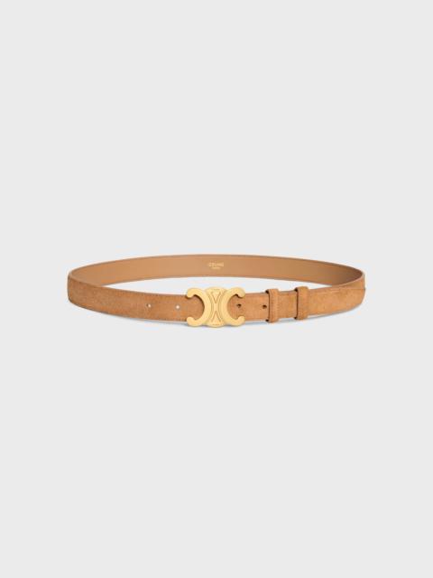 Medium Triomphe Belt in SUEDE CALFSKIN