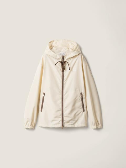 Technical fabric blouson jacket