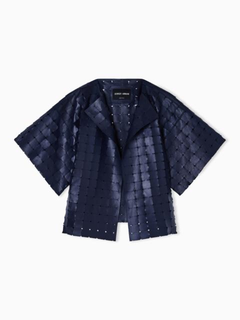 ASV CARVED NAPPA LAMBSKIN JACKET