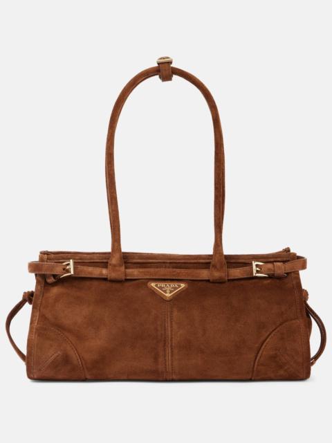 Medium suede tote bag