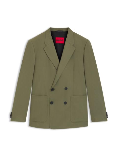 SLIM-FIT JACKET IN STRETCH RIPSTOP