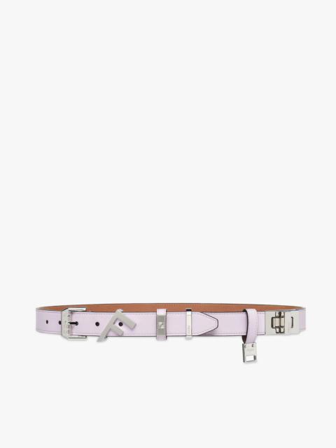 Lilac leather belt