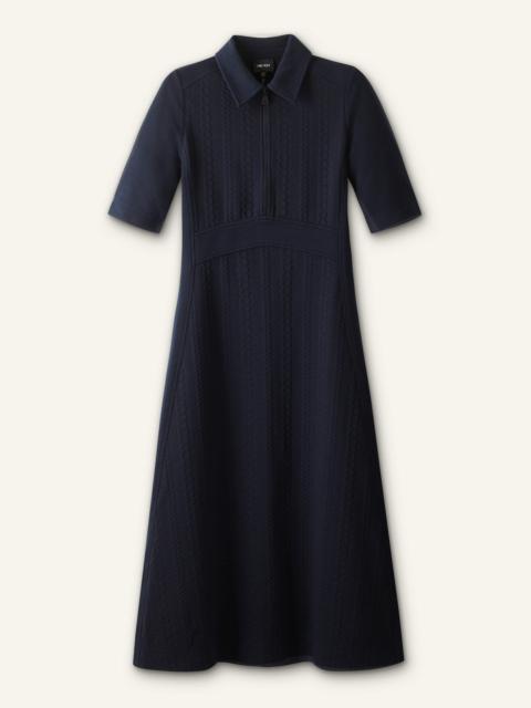 Half Zip Midi Dress