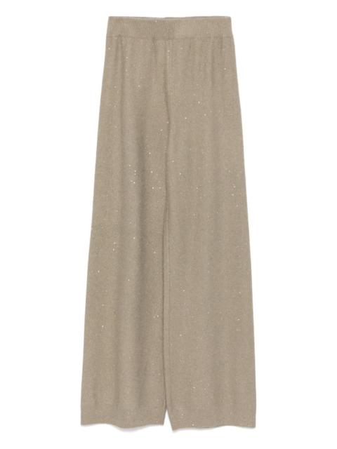 wool-silk blend pants