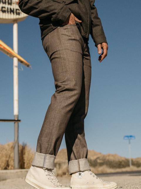 The Pen Slim - Brown Raw 10.5oz Selvedge
