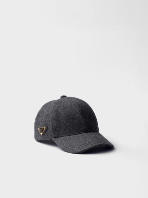 Loden fabric baseball cap