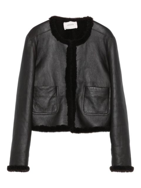 reversible shearling leather jacket