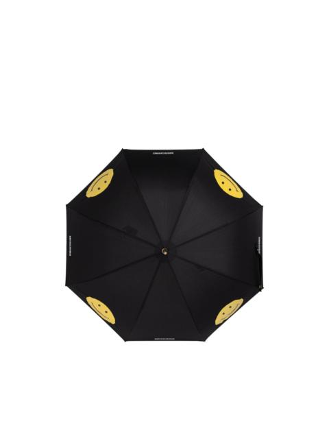 smiley logo-print umbrella