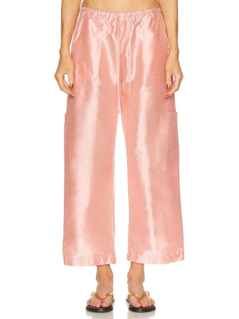 The Taffeta Drawstring Cargo Pant
