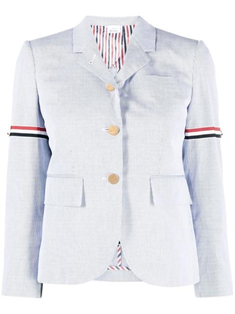 RWB stripe single-breasted blazer