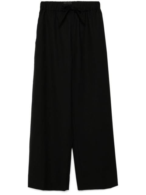 wide-leg elasticated pants