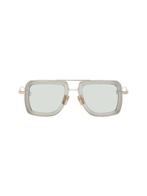 Transparent & Gold DUBSIGNAL Sunglasses