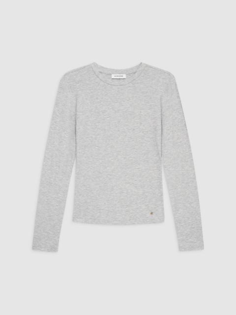 Jo Long Sleeve Tee - Heather Grey