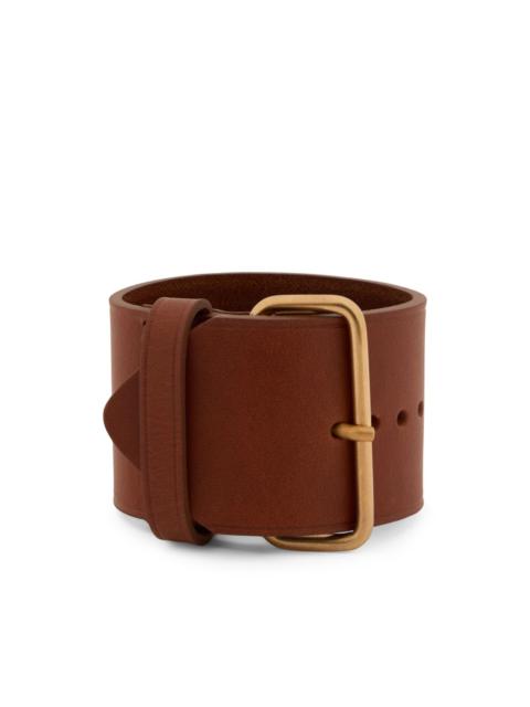 buckle leather bracelet